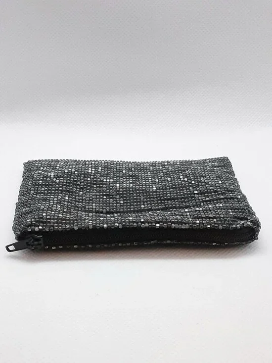 NEW zippered handmade glass beaded coin purse - Picture 2 of 9